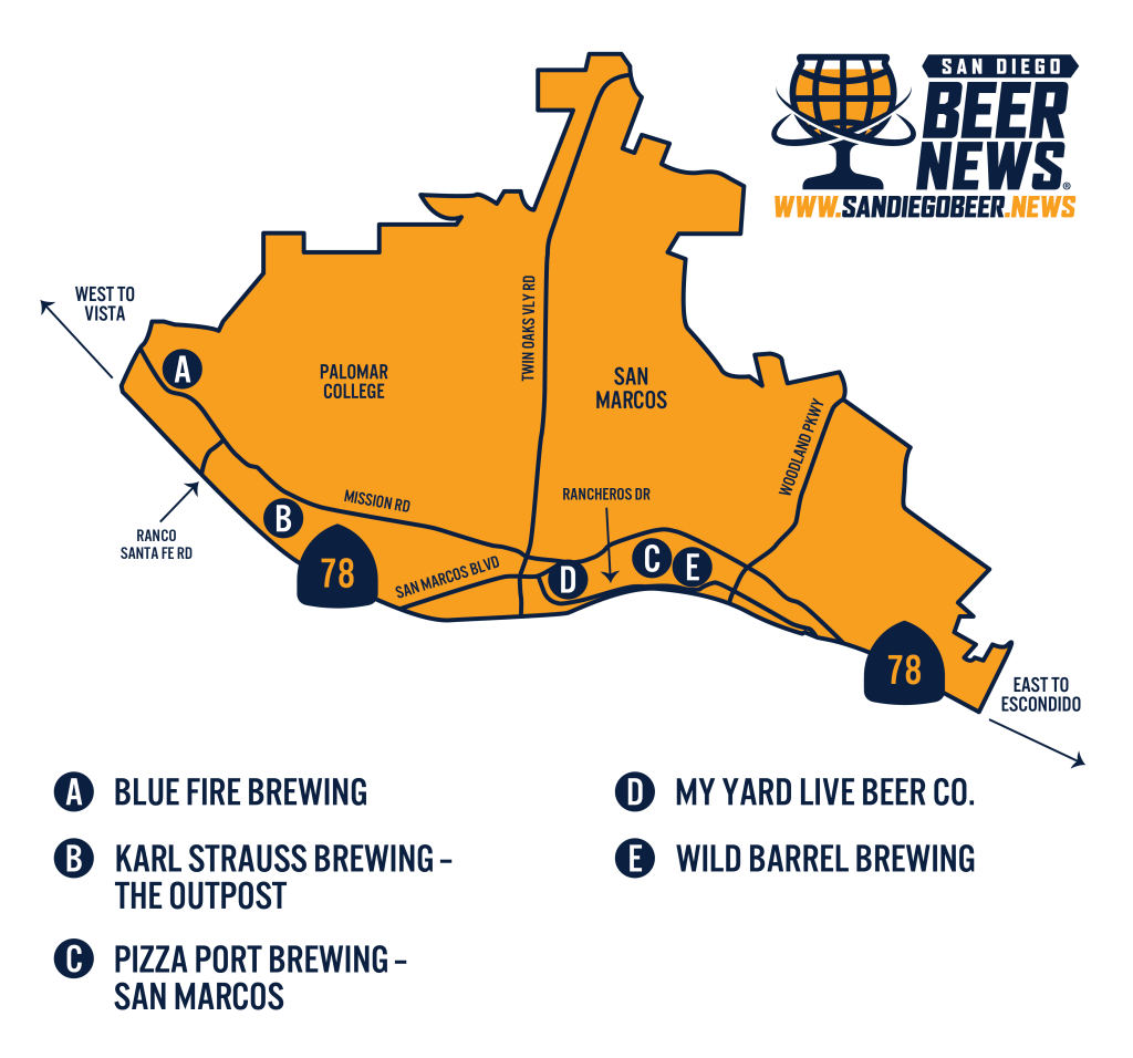 North San Marcos map