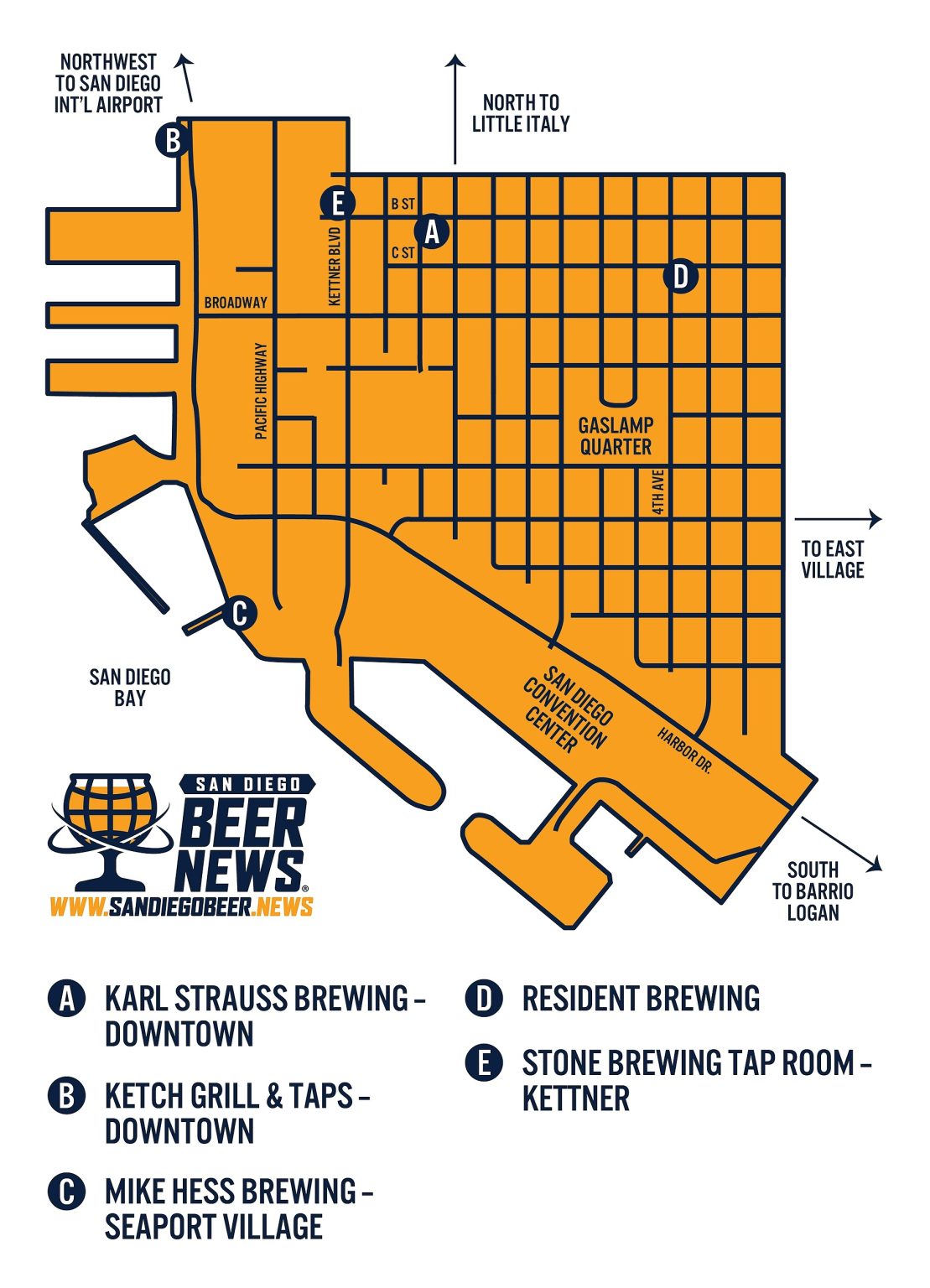 Downtown San Diego Brewery Guide San Diego Beer News® 