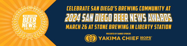 Attend the 2024 San Diego Beer News Awards Ceremony at Stone Brewing World Bistro & Gardens - Liberty Station on Tuesday, March 26, 2024