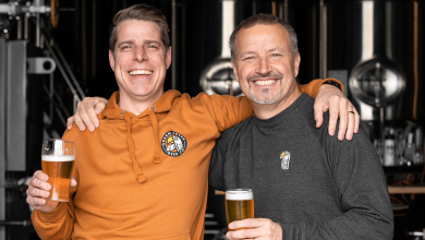 The founders of Green Cheek Beer Co.