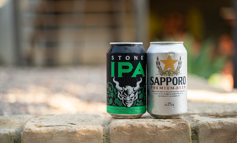 Sapporo-Stone Brewing Cans