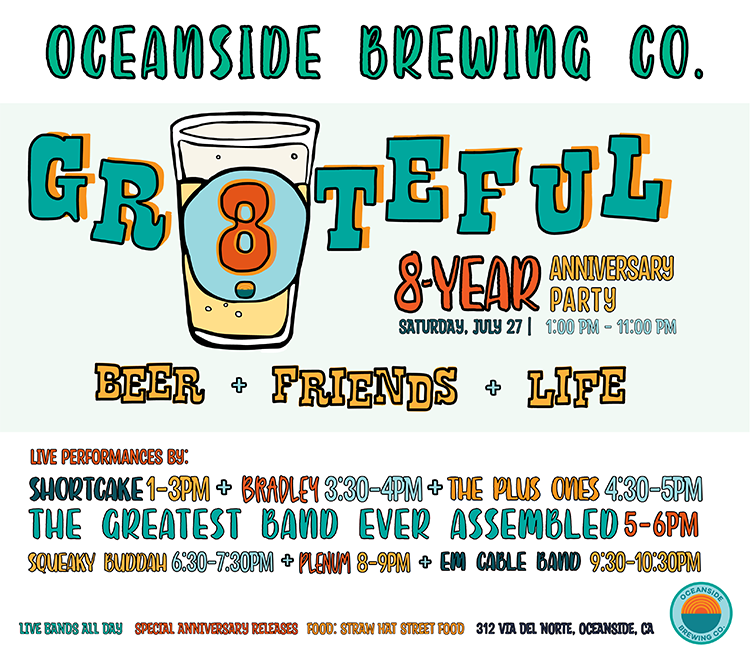 Oceanside Brewing Anniversary Ad