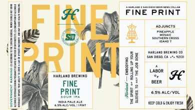 Harland Brewing / San Diego Beer News Fine Print Sour IPA