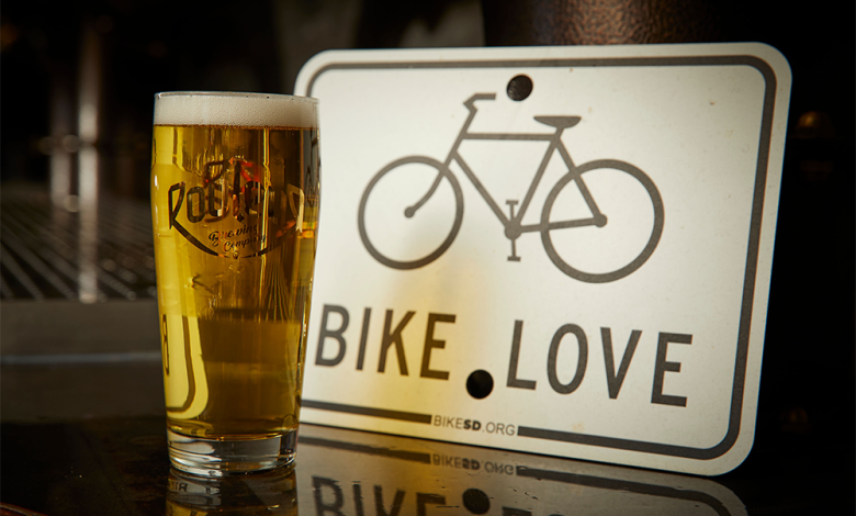 Rouleur Brewing beer and bike signage