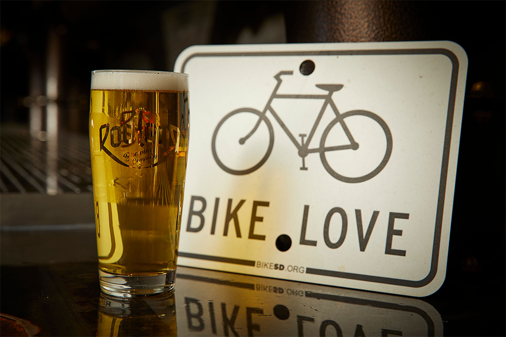 Rouleur Brewing beer and bike signage