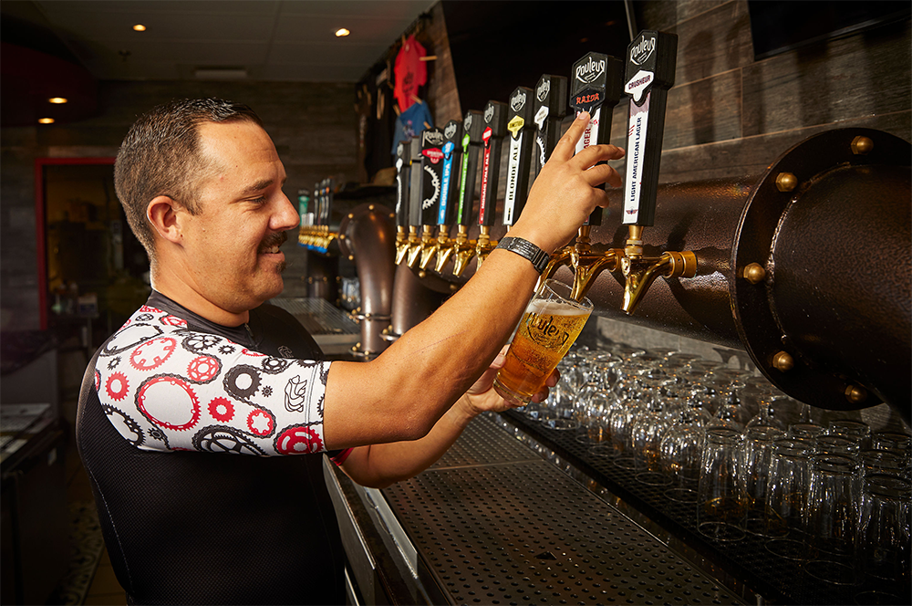 Rouleur Brewing owner and brewmaster Rawley Macias