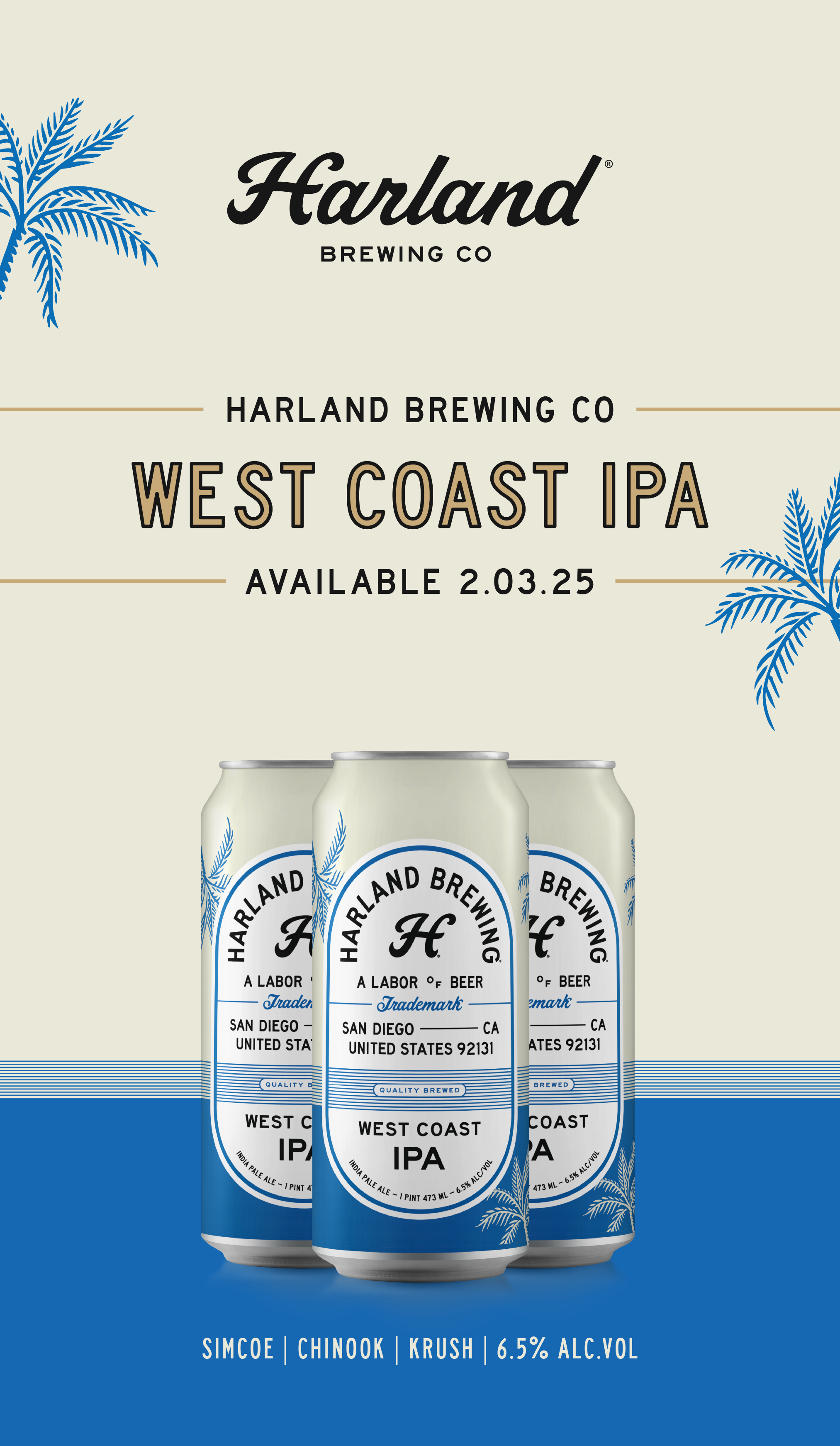 Harland Brewing West Coast IPA Ad