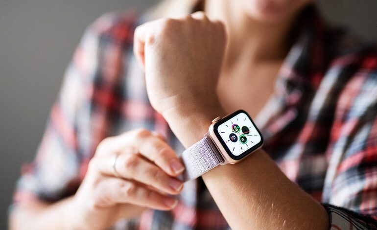 A man added a special Apple watch band for an event