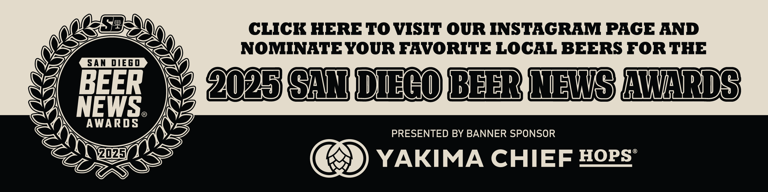 Nominate your favorite beers for the 2025 San Diego Beer News Awards on Instagram!