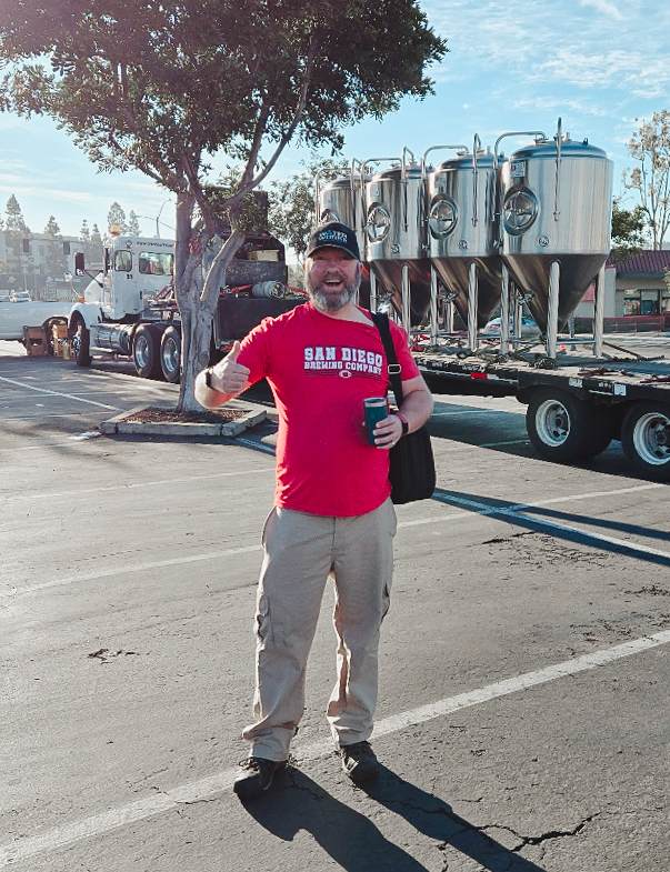 Chris Hotz at San Diego Brewing Co.