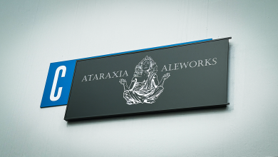 Ataraxia Aleworks signage