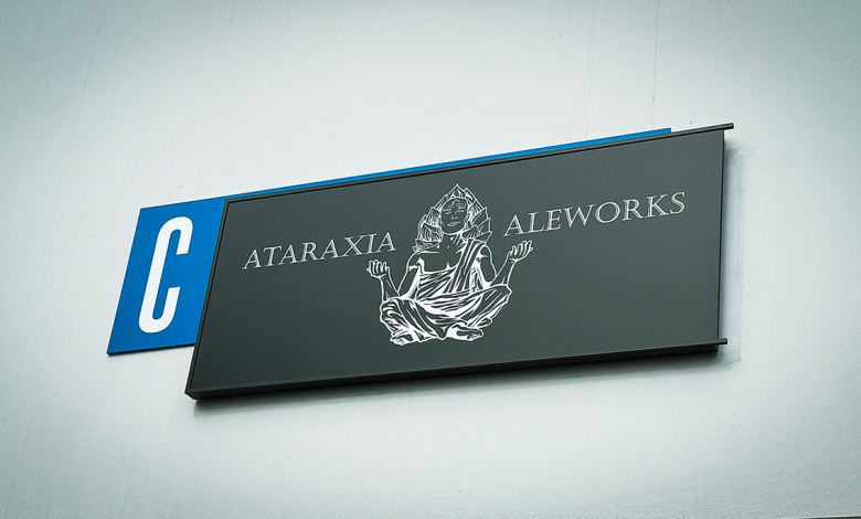 Ataraxia Aleworks signage