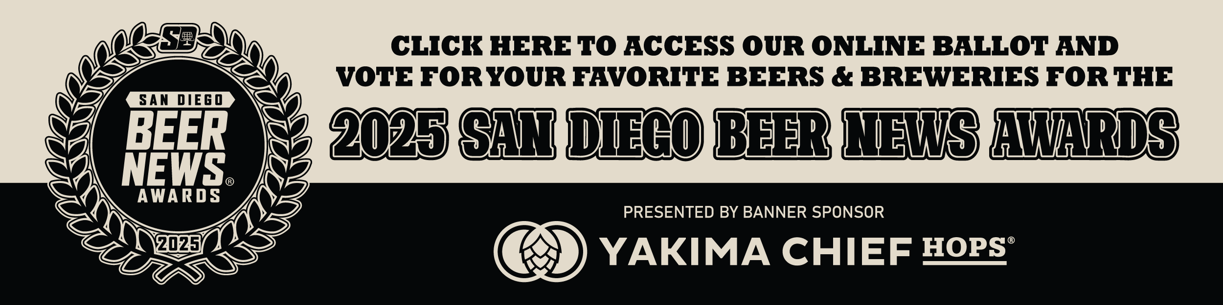 2025 San Diego Beer News Awards Online Ballot Ad