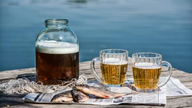 Enjoying a beer during a day of fishing adventure