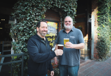 Karl Strauss owners at Downtown brewpub