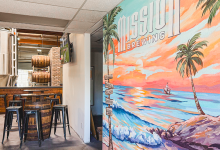 Mission Brewing's Miramar tasting room mural