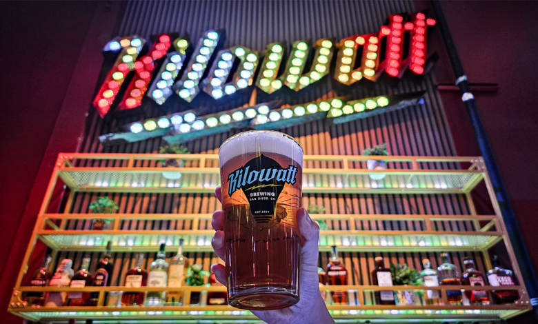 Kilowatt Brewing sign