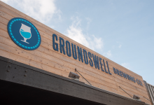 Groundswell Brewing sign