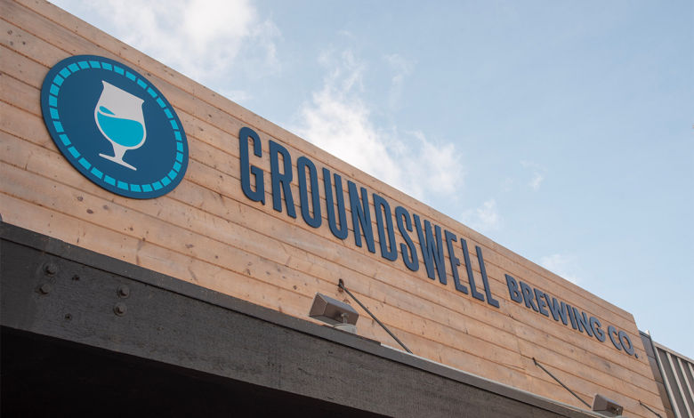 Groundswell Brewing sign