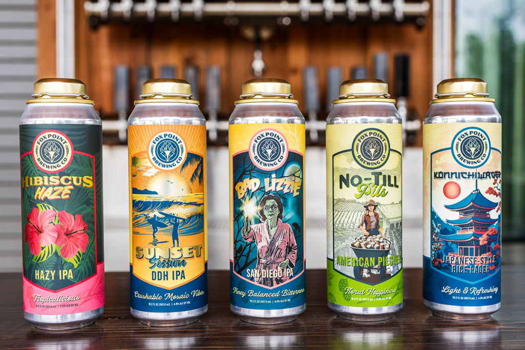 Fox Point Brewing beer cans