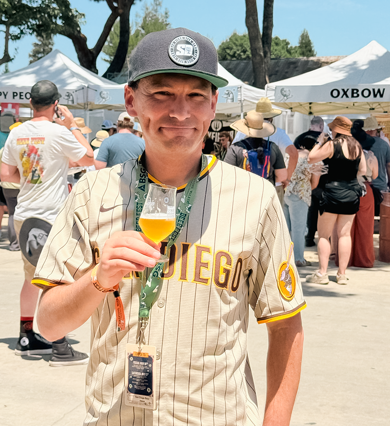 Brandon Hernández at the 2025 Firestone Walker Invitational Beer Festival