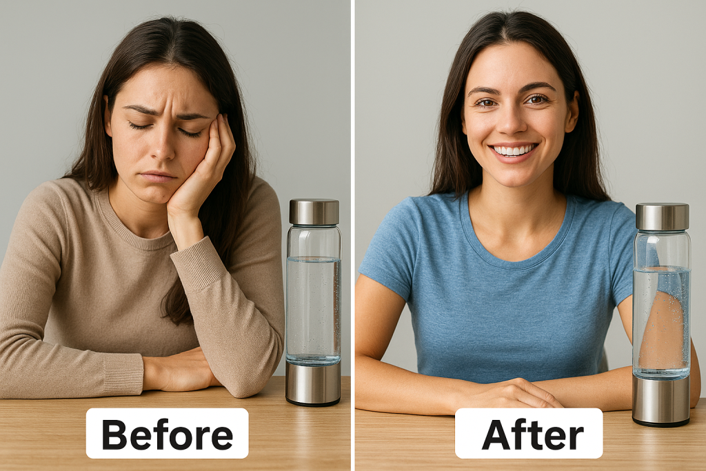 Comparison of hydrogen water benefits in bringing energy and alertness