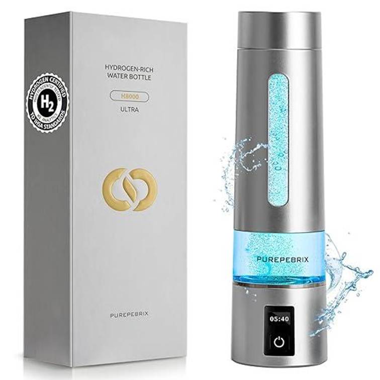 PUREPEBRIX hydrogen water bottle generator