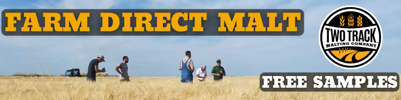 Two Track Malting Ad