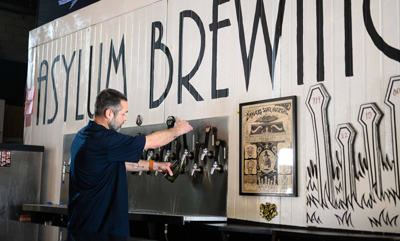 Asylum Brewing bar