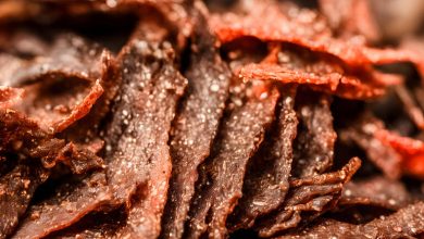 Beef jerky produced by a popular jerky brand