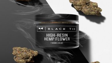 Black Tie High-Resin Hemp Flower jar (7 grams)