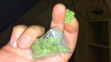 Someone purchased a small pack of marijuana from an online shop