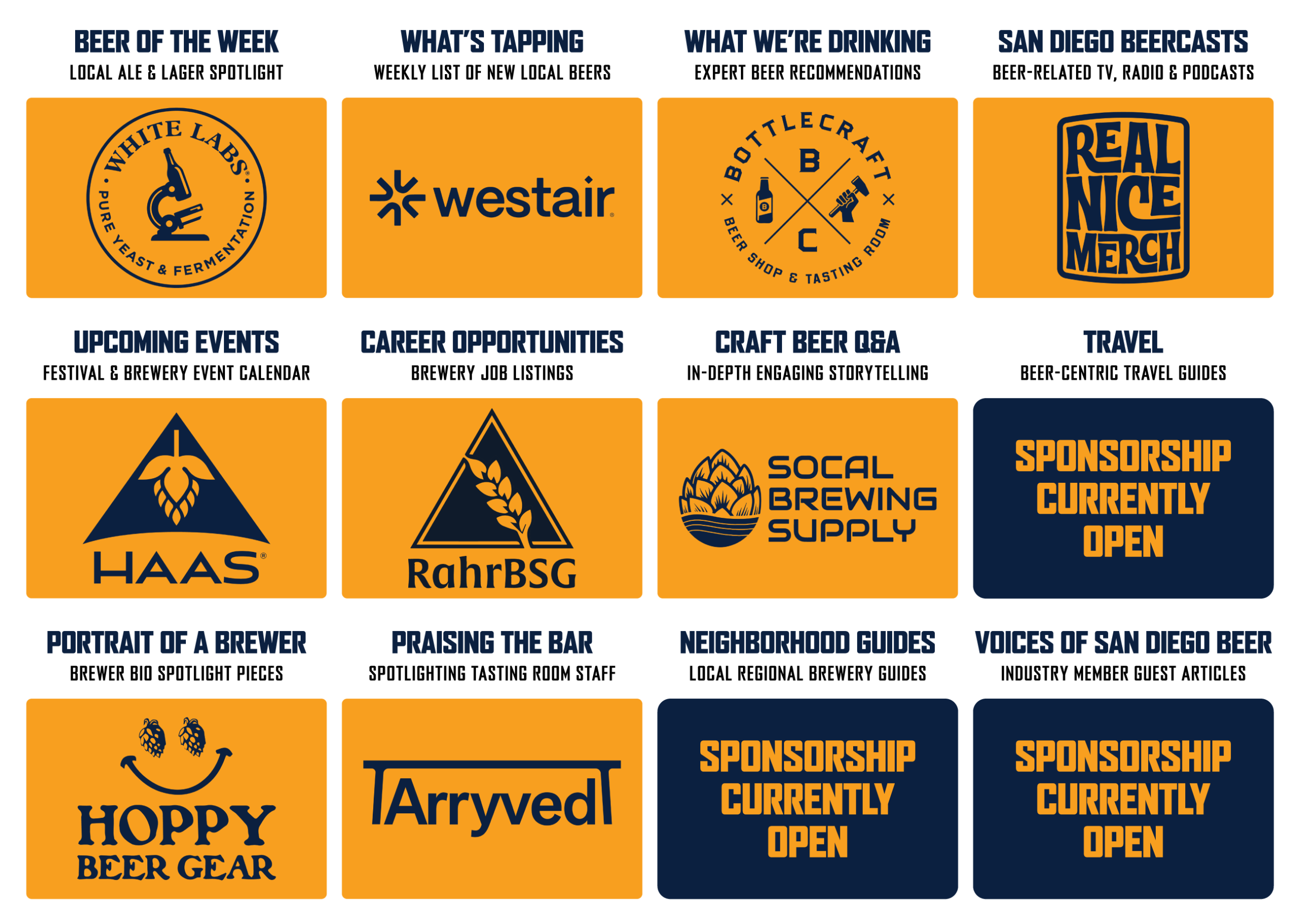 San Diego Beer News Feature Sponsors