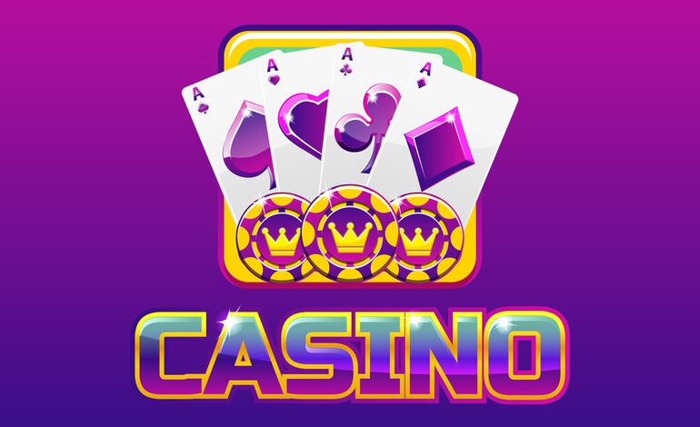 Casinia online casino events, tournaments, prize drops, and fast cash-out gameplay with vibrant card and chip design.