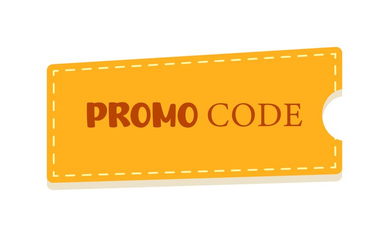 Yellow promo code ticket illustration representing 96.com promo offer for gamers.