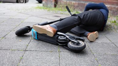 Liability in an e-scooter accident.