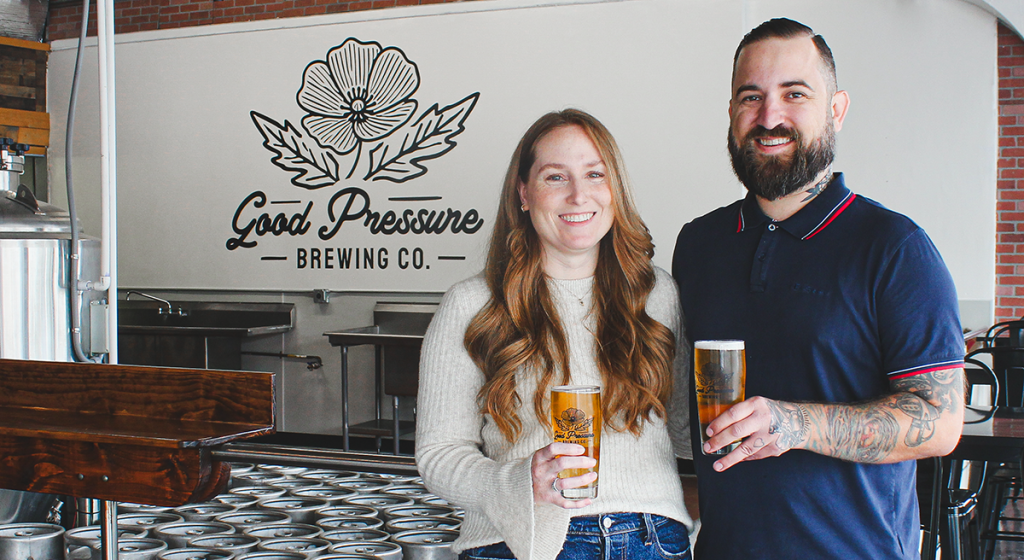 Good Pressure Brewing owners Shannon and Erik Fowler