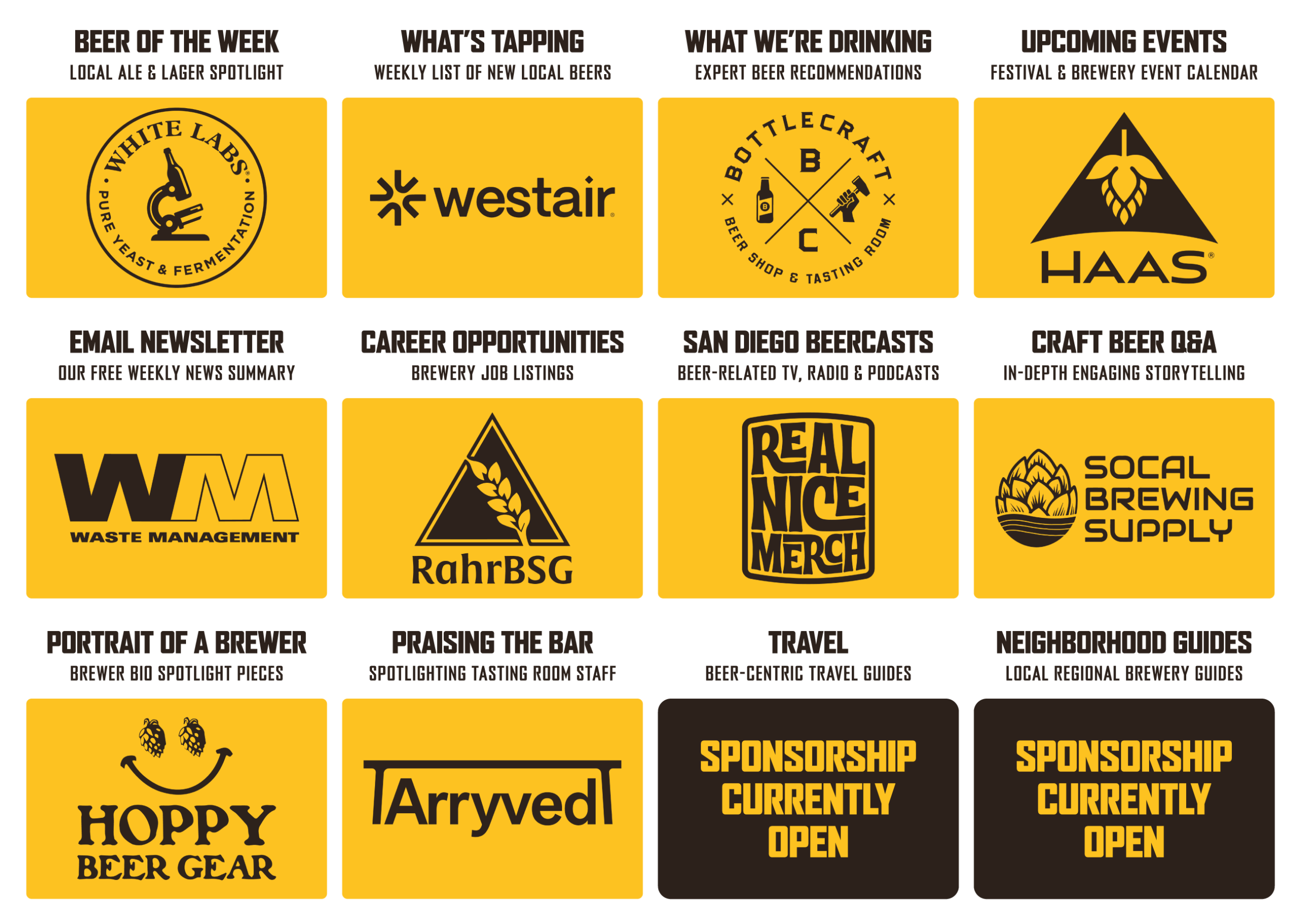 San Diego Beer News Feature Sponsors