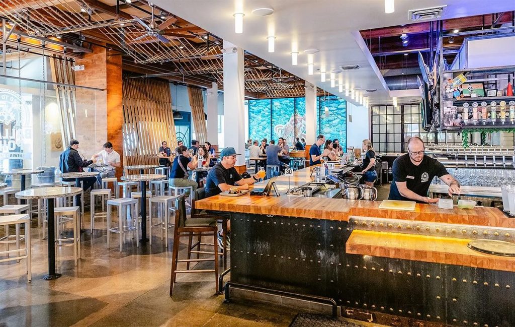 Ballast Point Brewing's Miramar bar