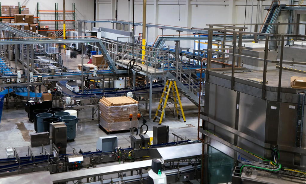 Athletic Brewing canning line