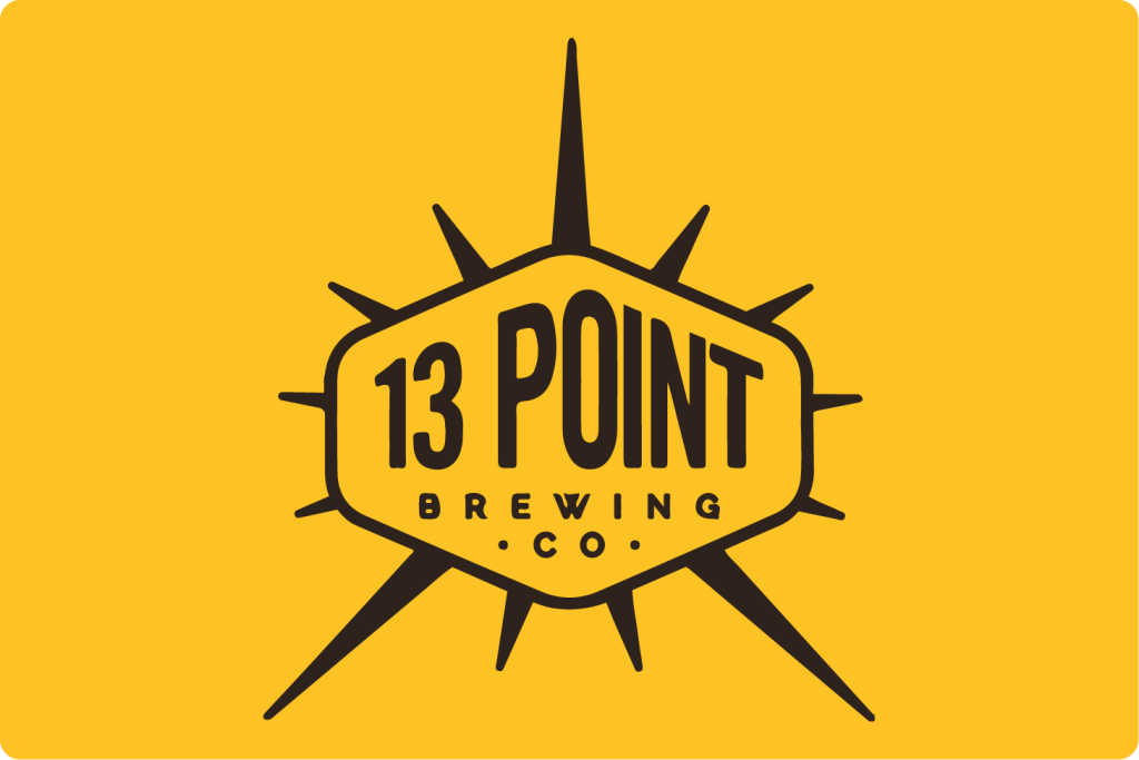 13 Point Brewing Placard