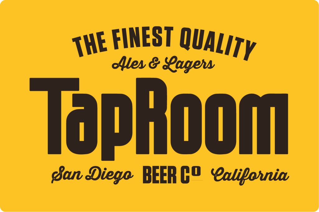 TapRoom Beer Co. Placard