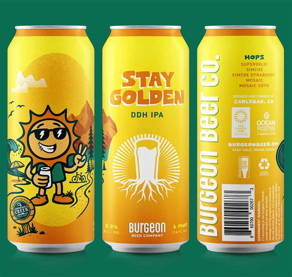Burgeon Beer Co. Stay Golden