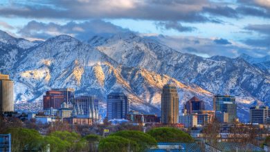 Salt Lake City in winter