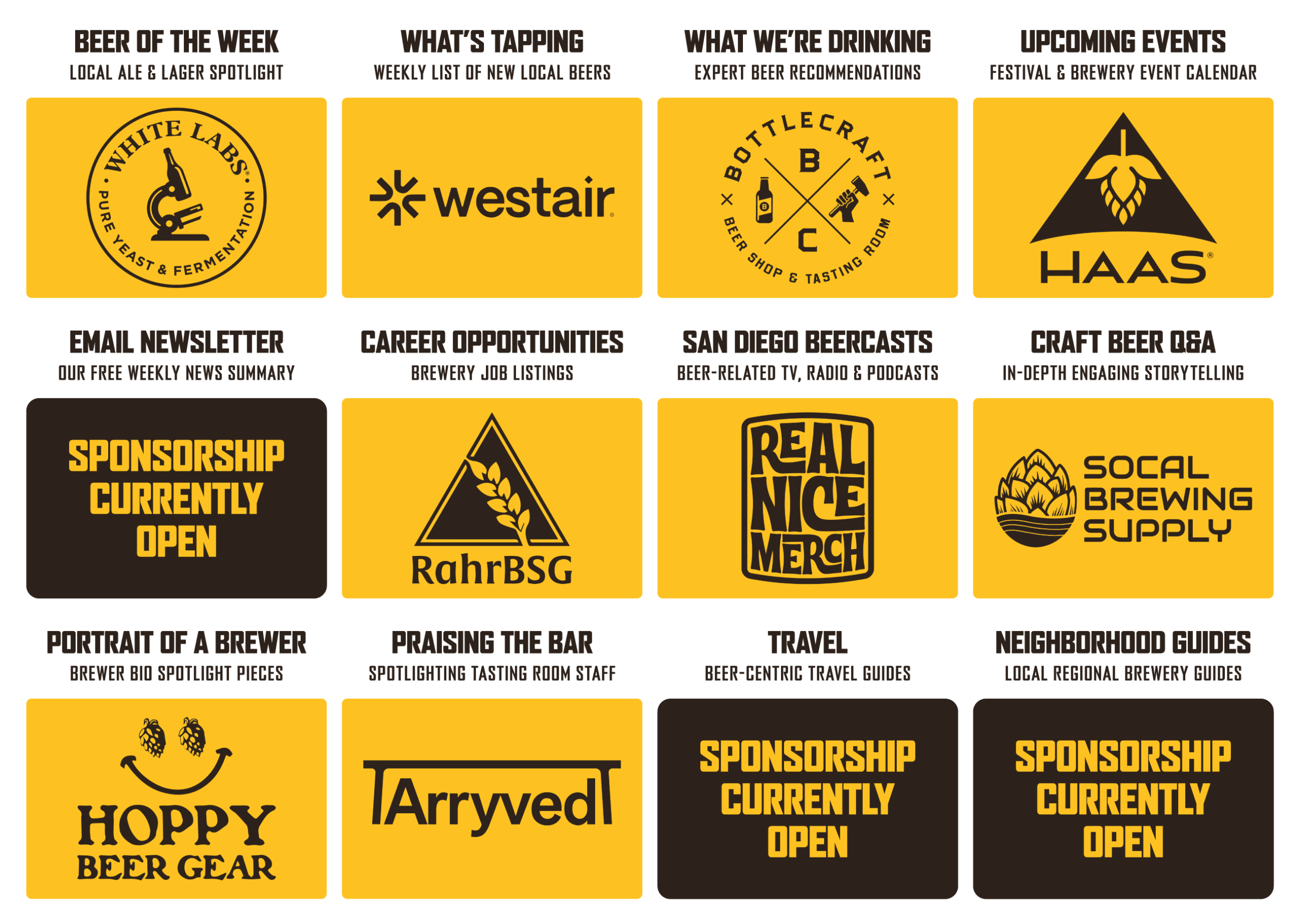 San Diego Beer News Feature Sponsors