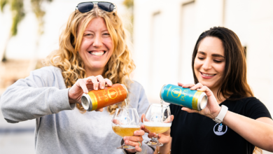 Pure Project Brewing non-alcoholic beers being poured