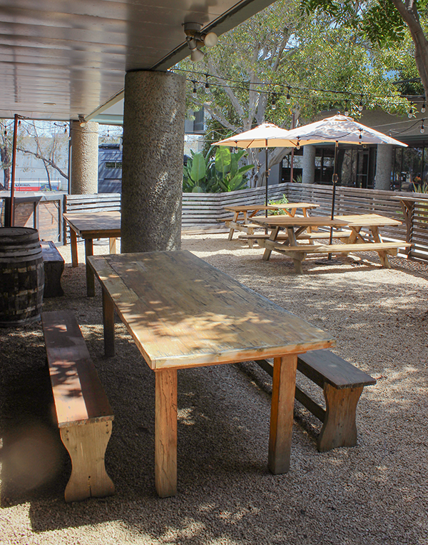 The Lost Abbey Monastery Patio in Miramar