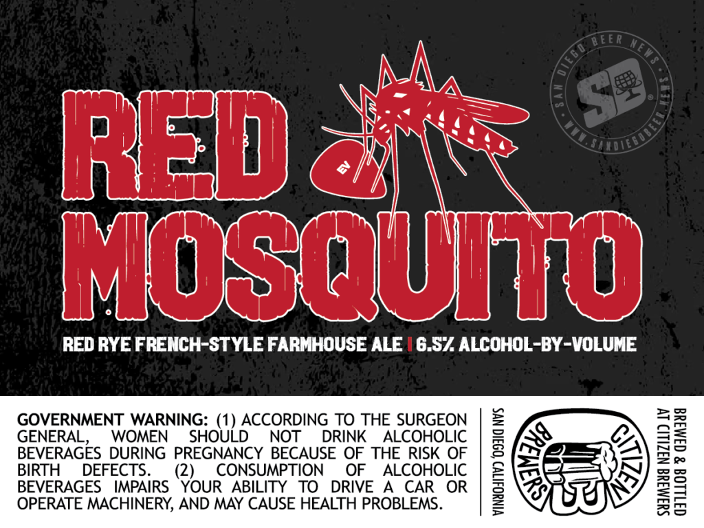 Citizen Brewers Red Mosquito Label
