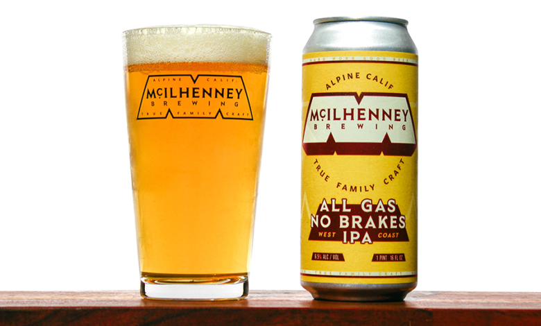 Mcilhenney Brewing All Gas, No Brakes IPA