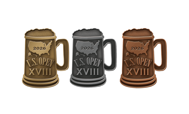 2026 U.S. Open Beer Championship medals